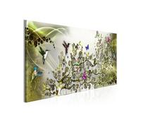 Tableau - Hummingbirds Dance (1 Part) Green Narrow - 135x45 Artgeist (5067) G