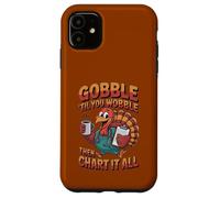 Tableau Humoristique pour infirmière Thanksgiving Turquie Gobble Wobble Chart Humour RN Coque pour iPhone 11