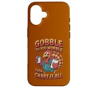 Tableau Humoristique pour infirmière Thanksgiving Turquie Gobble Wobble Chart Humour RN Coque pour iPhone 16