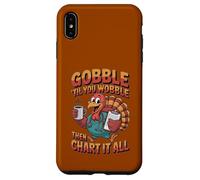 Tableau Humoristique pour infirmière Thanksgiving Turquie Gobble Wobble Chart Humour RN Coque pour iPhone XS Max