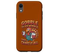 Tableau Humoristique pour infirmière Thanksgiving Turquie Gobble Wobble Chart Humour RN Coque pour iPhone XR