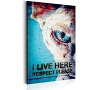Tableau - I Live Here, Respect Please - 80x120 (5108)