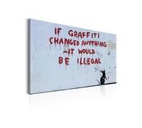 Tableau - If Graffiti Changed Anything by Banksy - 120x80 Artgeist (5145) G
