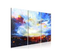 Tableau Imprimé 3 Panneaux "Colourful Sky" 60 x 90 cm Multicolore G