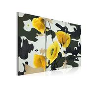 Tableau Imprimé 3 Panneaux "Coquelicots Peints" 60 x 90 cm Multicolore G