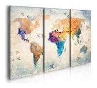 Tableau Imprimé 3 Panneaux "Free As a Bird" 60 x 90 cm Multicolore G