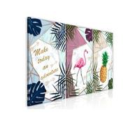 Tableau Imprimé 3 Panneaux "Tropical " 30 x 60 cm