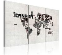 Tableau Imprimé 3 Panneaux "What a Wonderful World" 60 x 90 cm Multicolore G