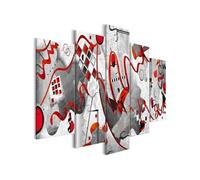 Tableau Imprimé 5 Panneaux "Between Waves Wide" 100 x 200 cm