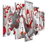 Tableau Imprimé 5 Panneaux "Between Waves Wide" 100 x 200 cm