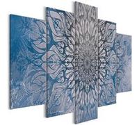 Tableau Imprimé 5 Panneaux "Hypnosis Blue Wide" 100 x 200 cm Imprimé G