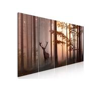 Tableau Imprimé 5 Panneaux "Morning Narrow Brown" 90 x 225 cm