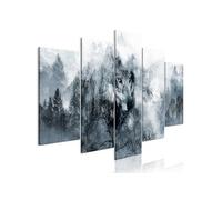 Tableau Imprimé 5 Panneaux "Mountain Predator Wide" 100 x 200 cm Multicolore G