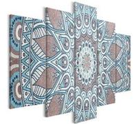 Tableau Imprimé 5 Panneaux "Oriental Circle Wide" 100 x 200 cm Imprimé G