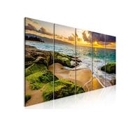 Tableau Imprimé 5 Panneaux "Turquoise Sea Narrow" 90 x 225 cm