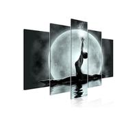 Tableau Imprimé 5 Panneaux "Twine Wide Grey" 100 x 200 cm