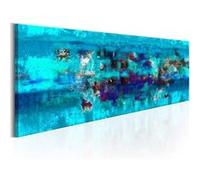 Tableau Imprimé "Abstract Ocean" 45 x 135 cm Multicolore G