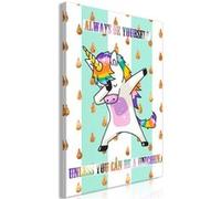 Tableau Imprimé "Always Be Yourself" 80 x 120 cm Multicolore G