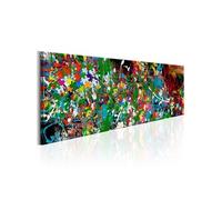 Tableau Imprimé "Artistic Puzzle" 40 x 120 cm Multicolore G