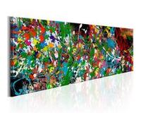 Tableau Imprimé "Artistic Puzzle" 40 x 120 cm Multicolore G