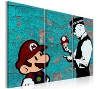 Tableau Imprimé "Banksy - Cracked Paint" 80 x 120 cm