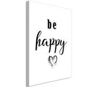 Tableau Imprimé "Be Happy" 60 x 90 cm