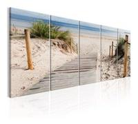 Tableau Imprimé "Beach After Rain" 80 x 200 cm Multicolore G