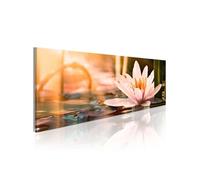 Tableau Imprimé "Beautiful Lotus" 50 x 150 cm