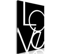 Tableau Imprimé "Black & White : Love" 80 x 120 cm Multicolore G