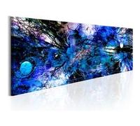Tableau Imprimé "Blue Artistic Chaos" 45 x 135 cm Imprimé G