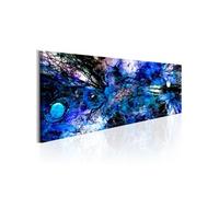Tableau Imprimé "Blue Artistic Chaos" 50 x 150 cm Multicolore G