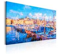 Tableau Imprimé "Blue Port" 80 x 120 cm Multicolore G