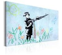 Tableau Artgeist Tableau - Boy with Gun by Banksy - 90x60 (1618)