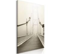 Tableau Imprimé "Bridge in the Fog" 40 x 60 cm