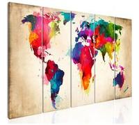 Tableau Imprimé "Bright Continents" 90 x 225 cm Multicolore G