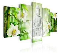 Tableau Imprimé "Buddha & Jasmine" 50 x 100 cm