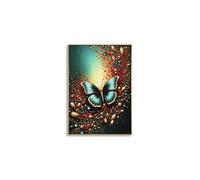 Tableau mural décoratif Mauro Ferretti Butterfly B Multicolore 70x4x100 cm