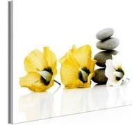 Tableau Imprimé "Calm Mallow Wide Yellow" 60 x 90 cm