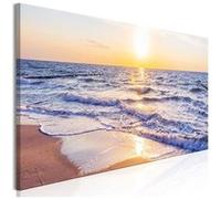 Tableau Artgeist Tableau - Calm Waves (1 Part) Narrow Brown - 150x50 (1872)