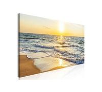 Tableau Artgeist Tableau - Calm Waves (1 Part) Narrow Golden - 120x40 (1874)