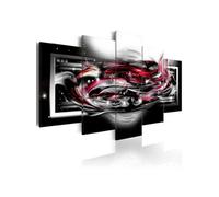 Tableau Imprimé "Carmine Ribbon" 50 x 100 cm