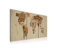 Tableau Imprimé "Carte Pleine D'aventures" 60 x 120 cm