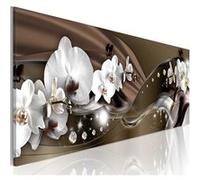 Tableau Chocolate Dance of Orchid-Taille L 150 x H 50 cm Imprimé