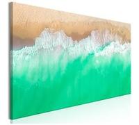 Tableau Imprimé "Coast Narrow Green" 40 x 120 cm