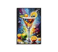 Tableau Imprimé "Cocktail I" 62x92cm Multicolore