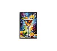 Tableau Imprimé "Cocktail I" 62x92cm Multicolore