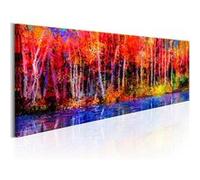Tableau Imprimé "Colorful Autumn Trees" 40 x 120 cm
