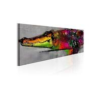 Tableau Imprimé "Colourful Alligator" 40 x 120 cm