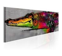 Tableau Imprimé "Colourful Alligator" 40 x 120 cm
