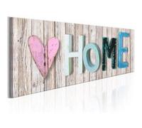 Tableau Imprimé "Colourful Cottage" 40 x 120 cm Multicolore G